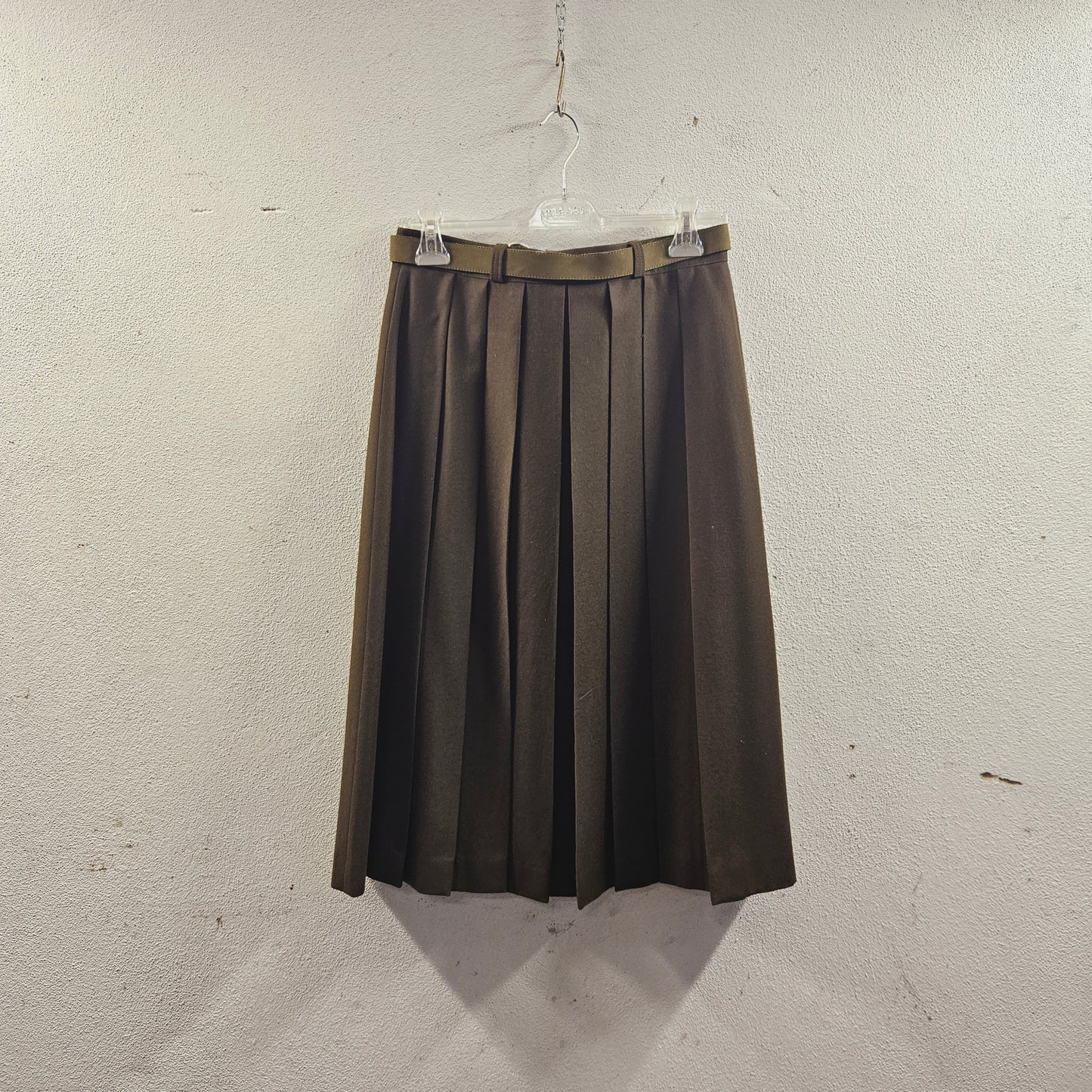 Gonna vintage a pieghe in lana – Taglia 46