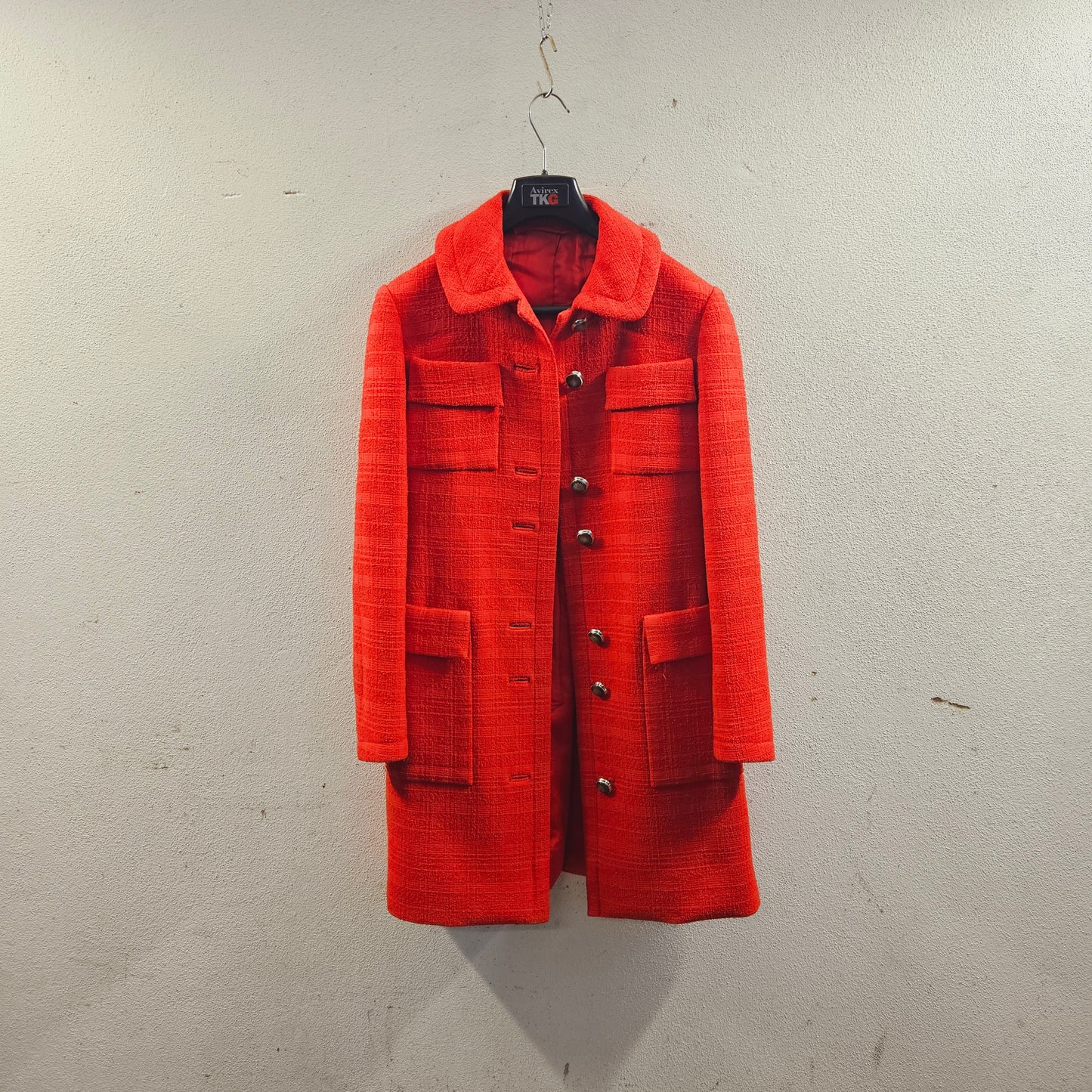 Cappotto sartoriale rosso vintage – Taglia 40