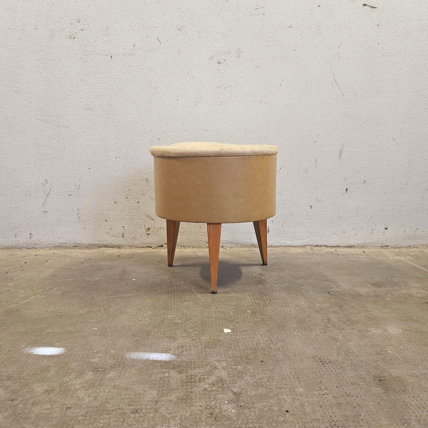 Pouf Poggiapiedi Vintage Anni '50