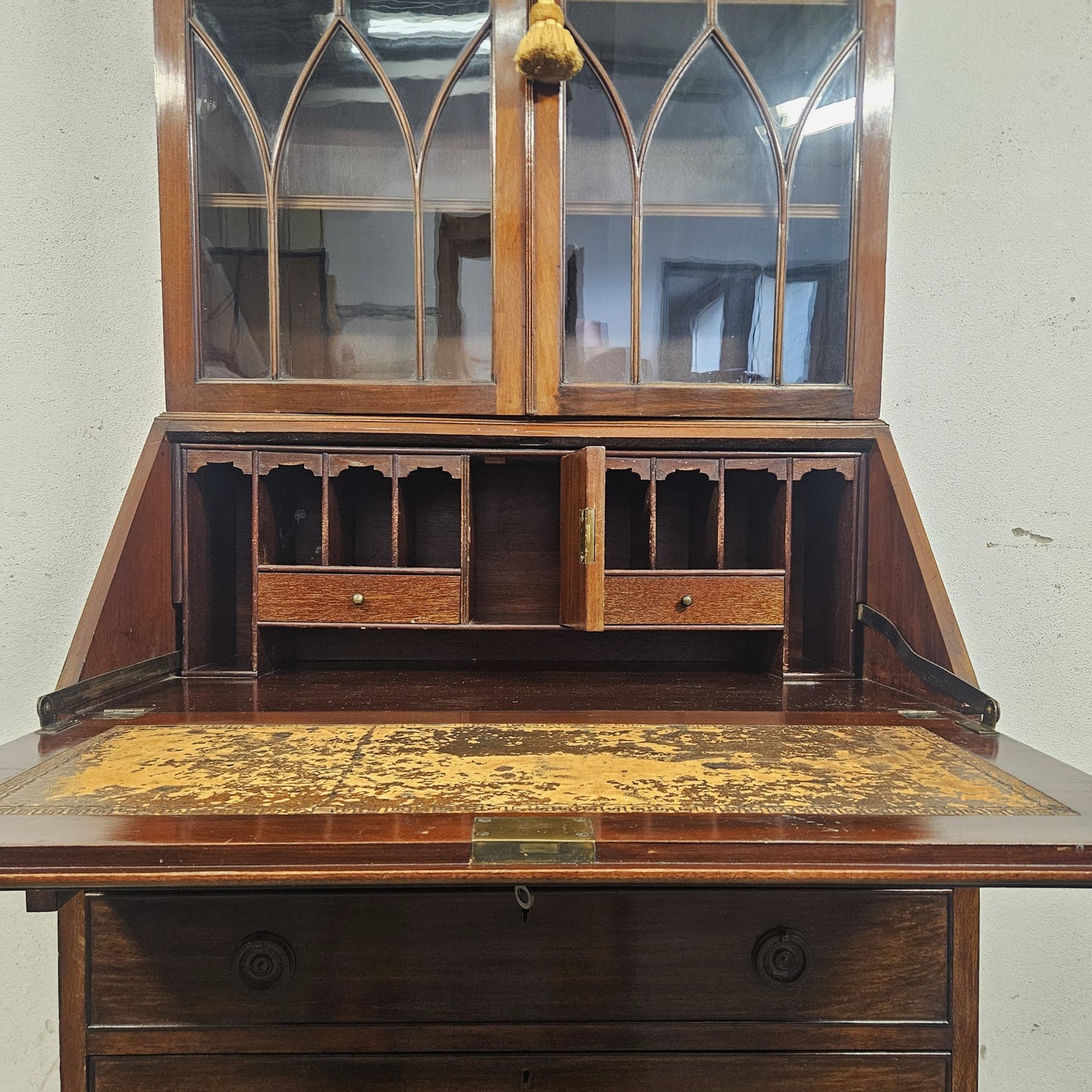 Credenza secretaire in mogano