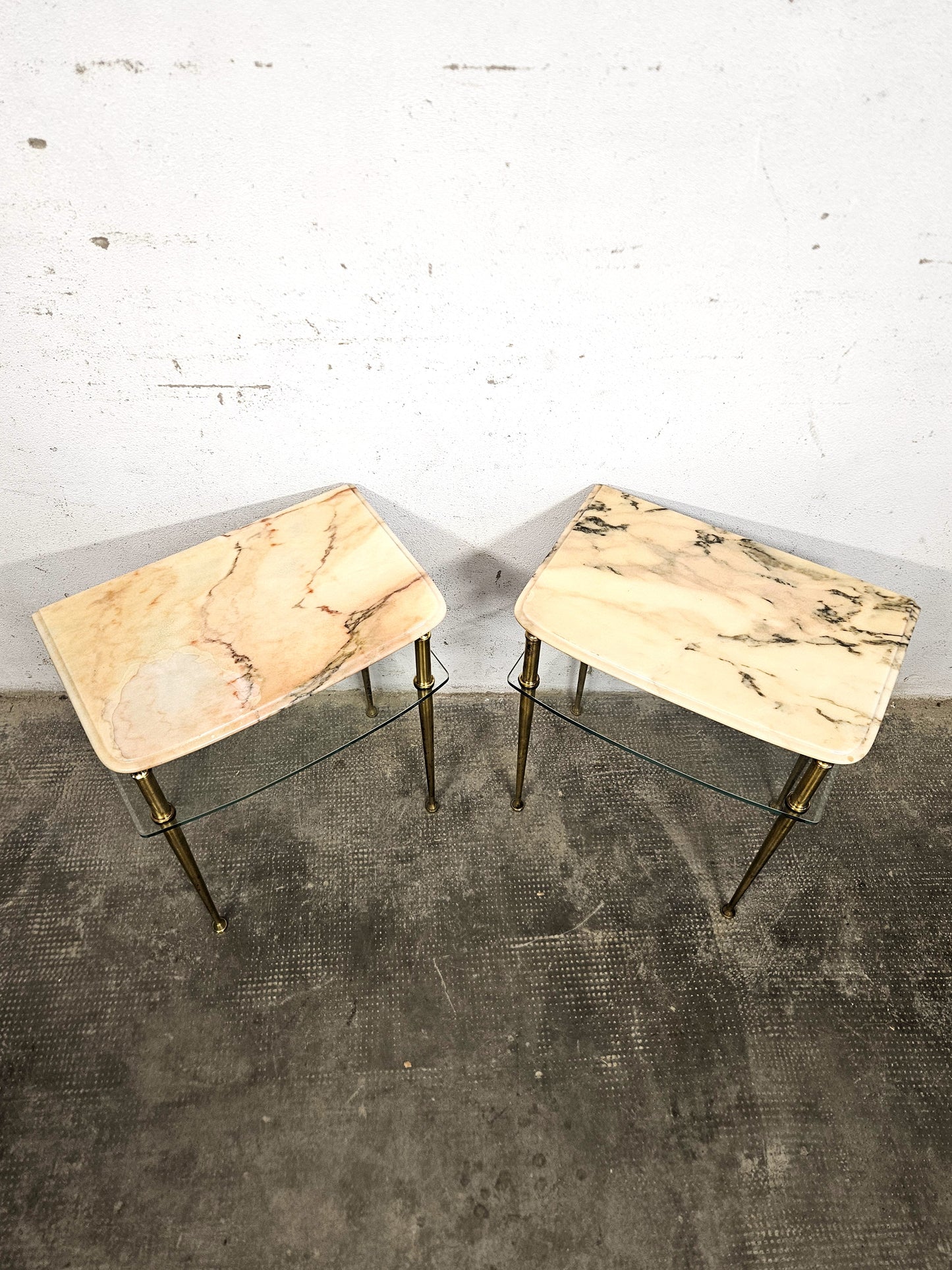 Coppia di Tavolini Comodini Vintage Anni '50
