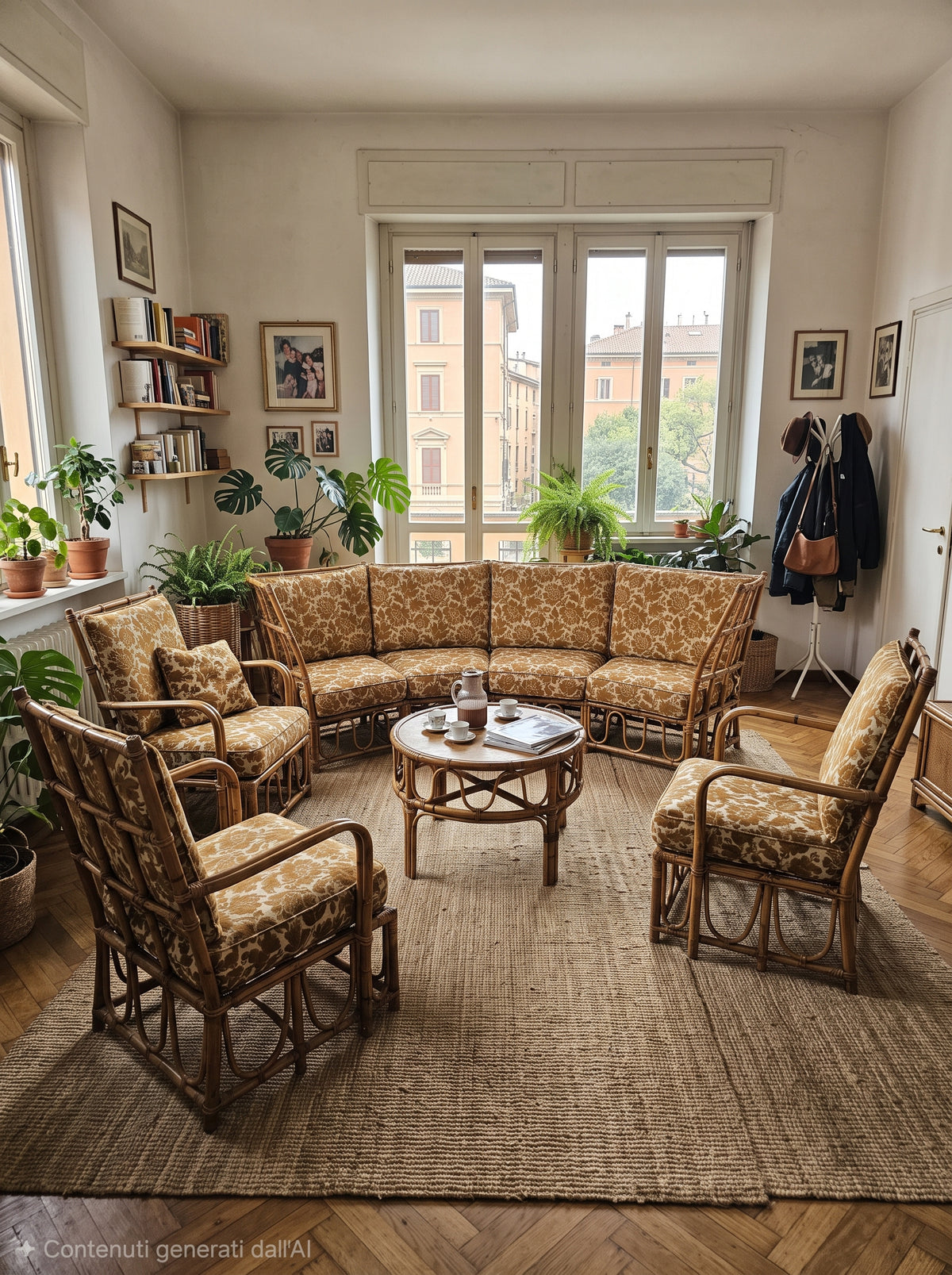 Tavolino Basso Rotondo Vintage Anni '60 | Dal Vera