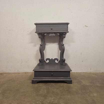 Inginocchiatoio in legno ridipinto