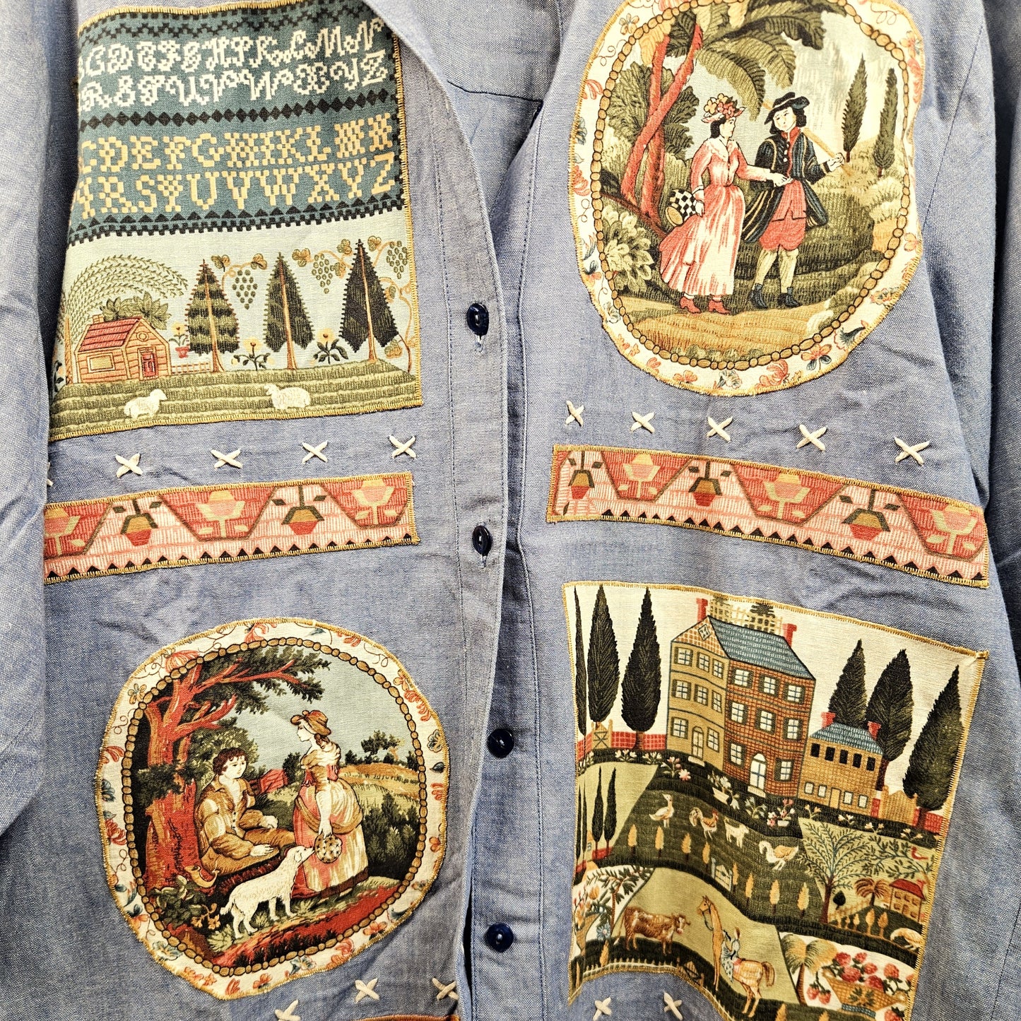 Camicia con Patchwork (T. 40/42)