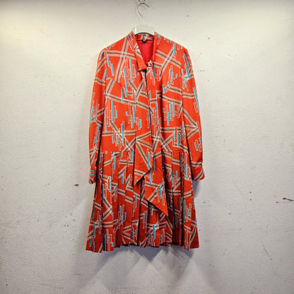 Abito vintage con stampa geometrica (46)