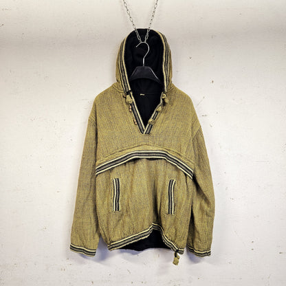 Felpa Tessuto Grezzo con Cappuccio (M)