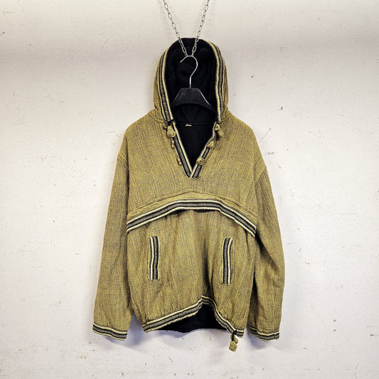 Felpa Tessuto Grezzo con Cappuccio (M)