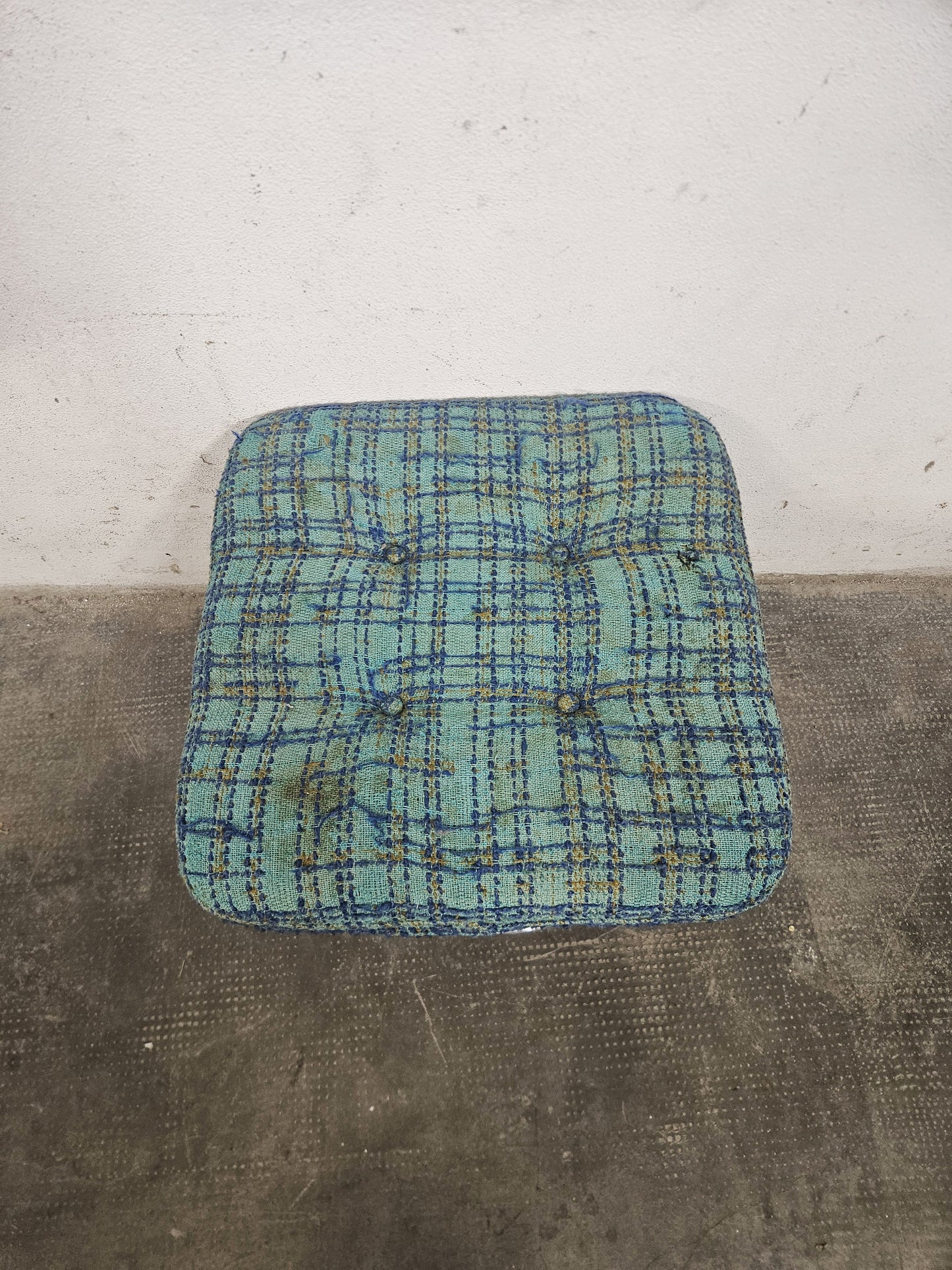 Pouf Poggiapiedi Vintage Anni '70