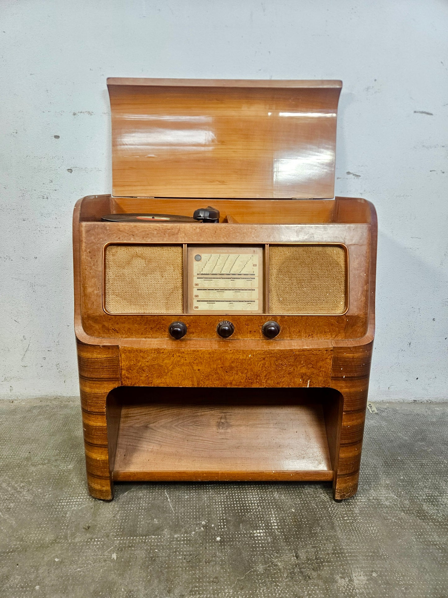 Mobile Giradischi Radiofonografo Vintage Anni '40/'50