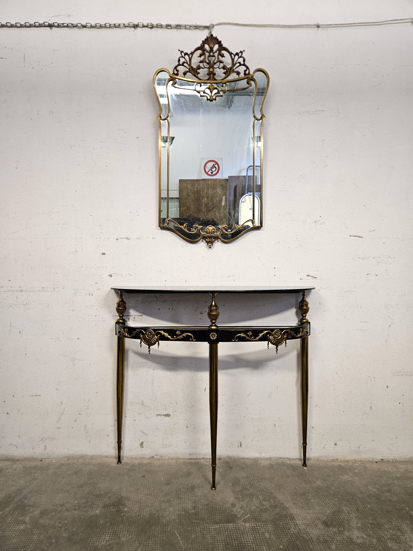 Set Console e Specchiera Vintage Stile Impero