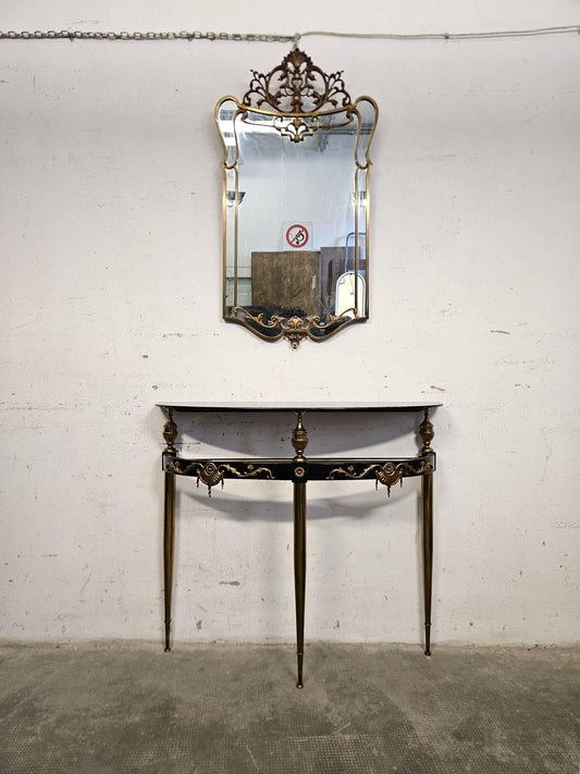 Set Console e Specchiera Vintage Stile Impero
