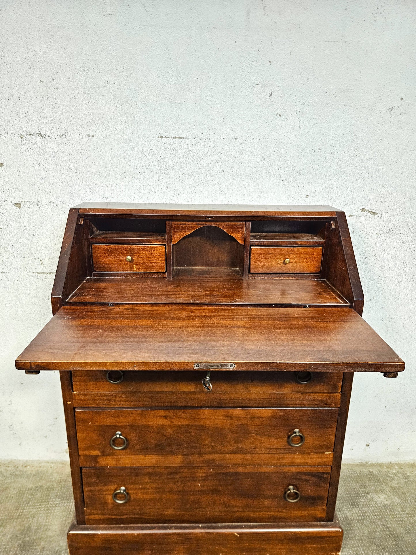 Scrittoio a Ribalta Vintage in Legno Massello
