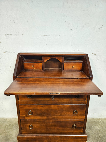 Scrittoio a Ribalta Vintage in Legno Massello