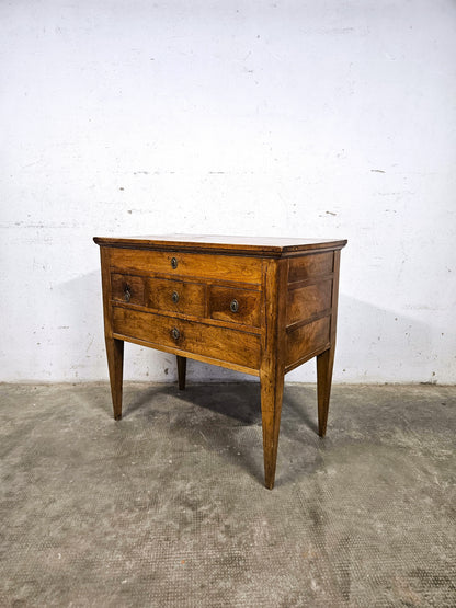 Scrivania Antica in Legno Massello con Cassetti