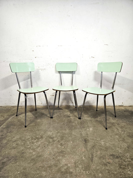 Tris di Sedie Vintage Mid-Century Anni '50