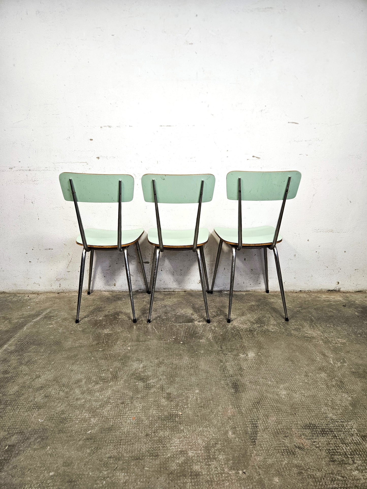 Tris di Sedie Vintage Mid-Century Anni '50