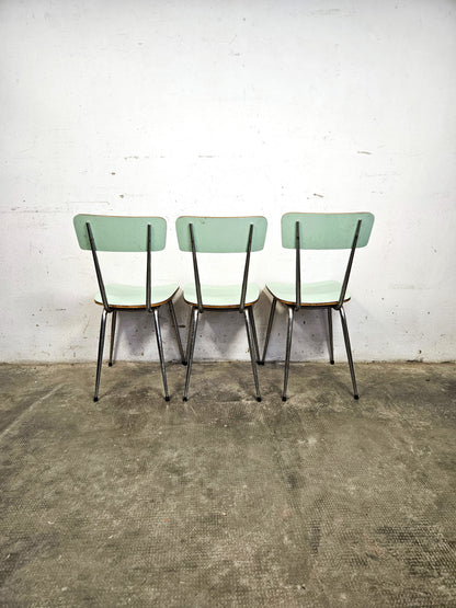 Tris di Sedie Vintage Mid-Century Anni '50
