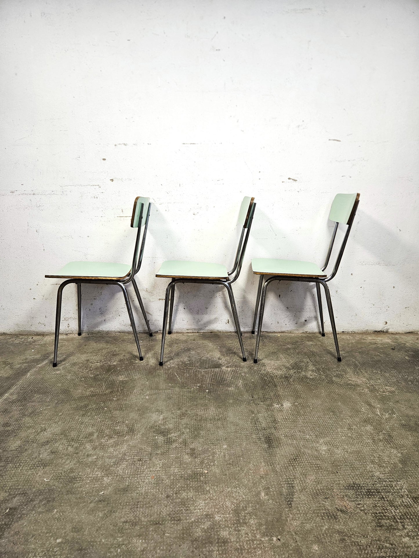 Tris di Sedie Vintage Mid-Century Anni '50