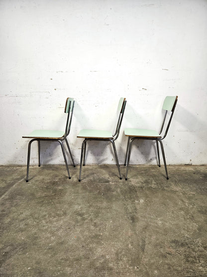 Tris di Sedie Vintage Mid-Century Anni '50