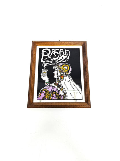 Tris di Specchietti Pubblicitari Anni '70 Serigrafati Vogue e Rajah