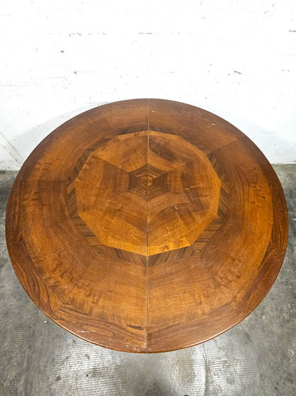 Tavolo Rotondo Allungabile Vintage in Legno