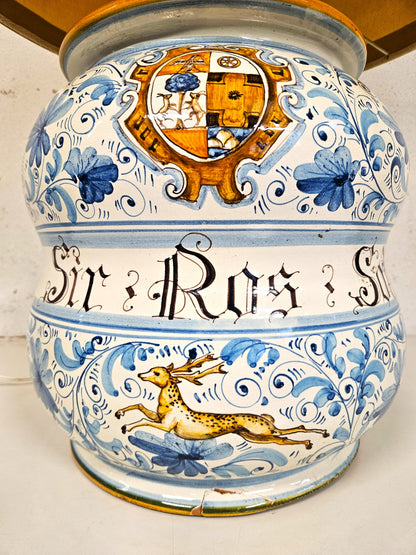 Lampada da Tavolo Vintage Anni '50 in Maiolica