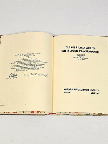 Libro da Collezione Edizione Limitata "Briefe an die Prinzessin Wu" Autografato (edizione limitata a 300 copie)