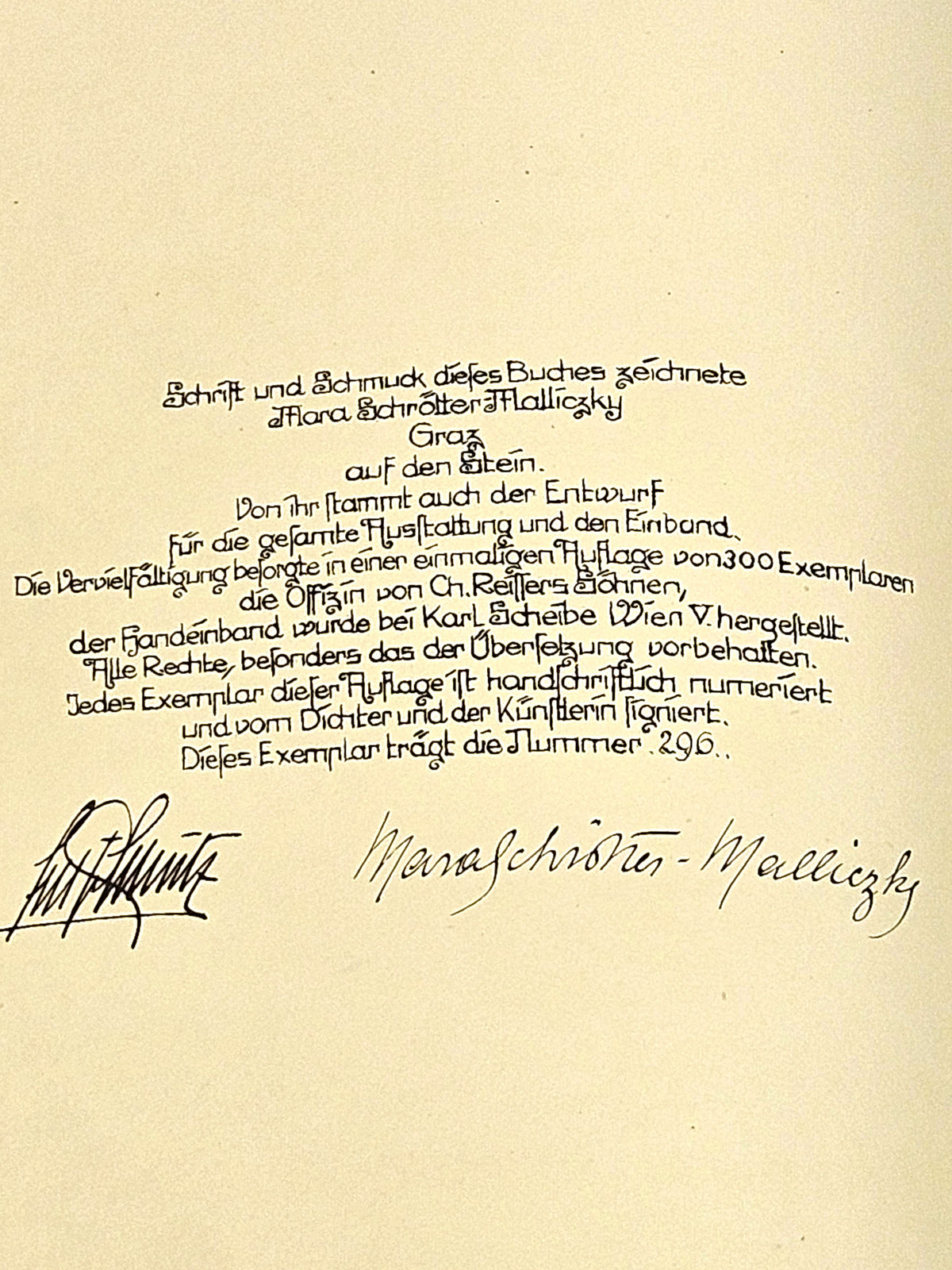 Libro da Collezione Edizione Limitata "Briefe an die Prinzessin Wu" Autografato (edizione limitata a 300 copie)