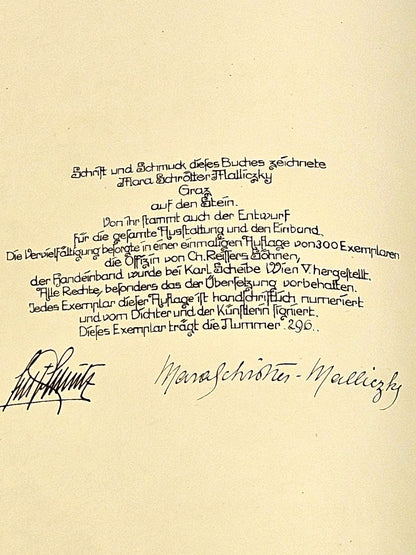 Libro da Collezione Edizione Limitata "Briefe an die Prinzessin Wu" Autografato (edizione limitata a 300 copie)