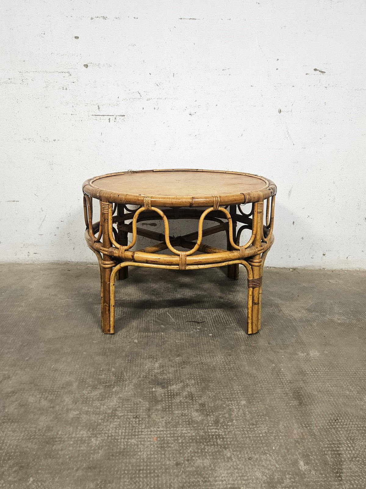 Tavolino Basso Rotondo Vintage Anni '60 | Dal Vera