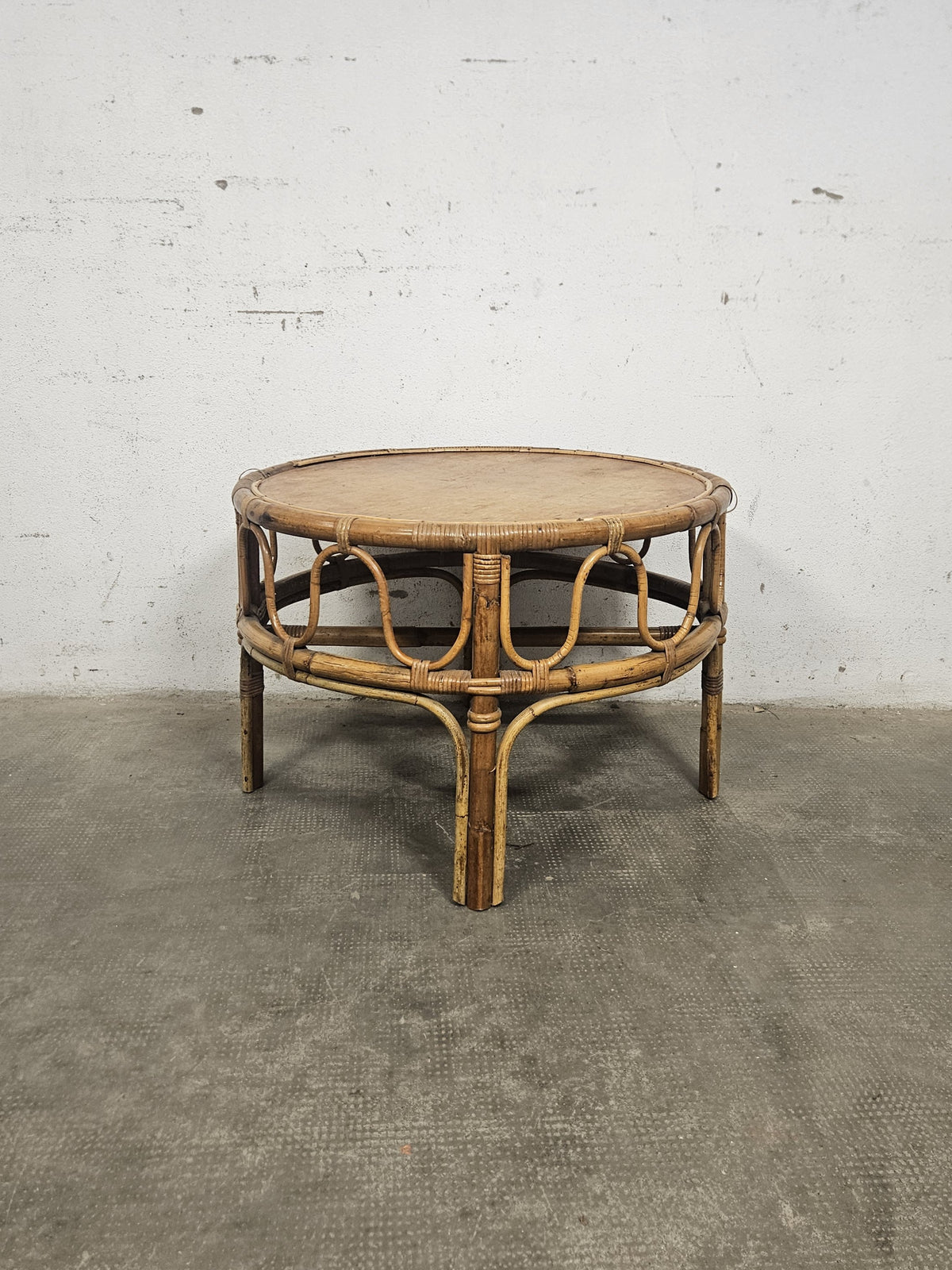 Tavolino Basso Rotondo Vintage Anni '60 | Dal Vera