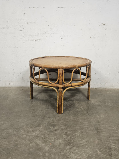 Tavolino Basso Rotondo Vintage Anni '60 | Dal Vera