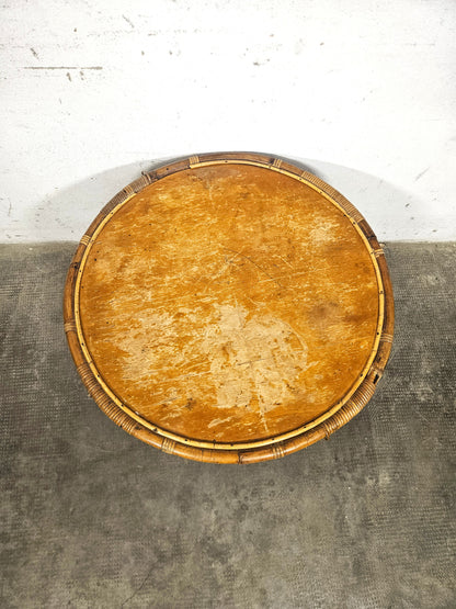 Tavolino Basso Rotondo Vintage Anni '60 | Dal Vera