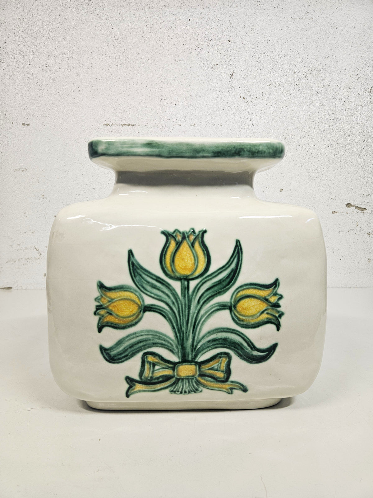 Coppia di Vasi Vintage Anni '70-'80 in Ceramica Thun