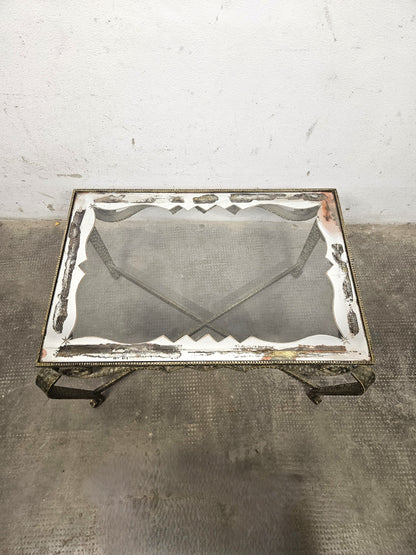 Tavolino da Salotto Vintage in Ferro Battuto